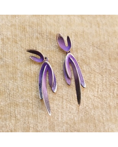 Pendiente alargado mediano presión 2 piezas colección MARGOT