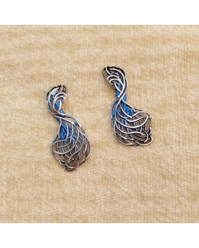 Pendiente alargado presión dos piezas colección Kali